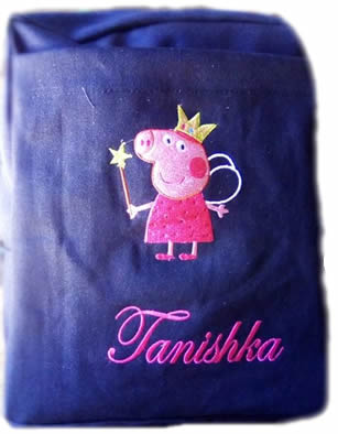 Peppa Pig Denim Bag With Name Print