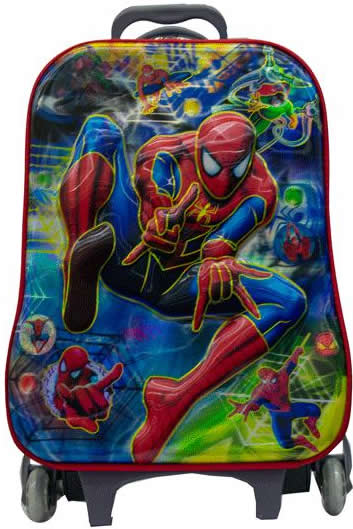 Spiderman 3in1 Suitcase Trolley Set 3in1