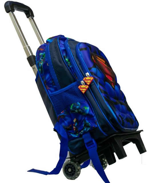Superman Removable 3in1 Trolley Bag Blue Theme