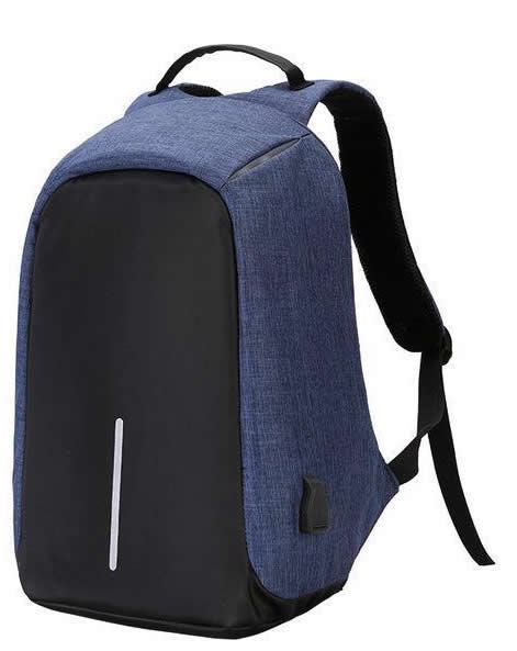 Anti Theft Design Backpacks Navy Blue