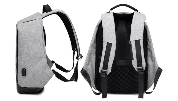 Anti Theft Design Backpacks Grey