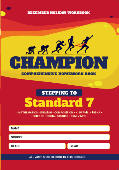 Stepping to Std 7 Champion Homework Book Std6 December