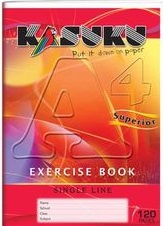  Exercise Book Kasuku A4 Ruled 120 pages