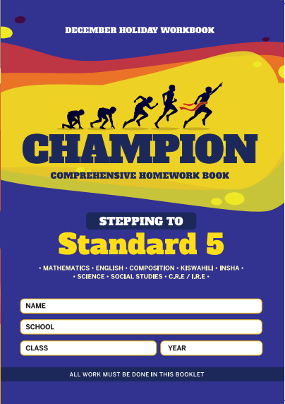  Stepping to Std 5 Champion Homework Book Grade4 December