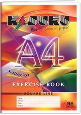 Exercise Book Kasuku A4 Squared 80 pages