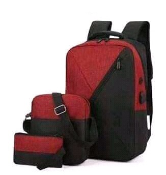 Backpack 3in1 Maroon Black Type C