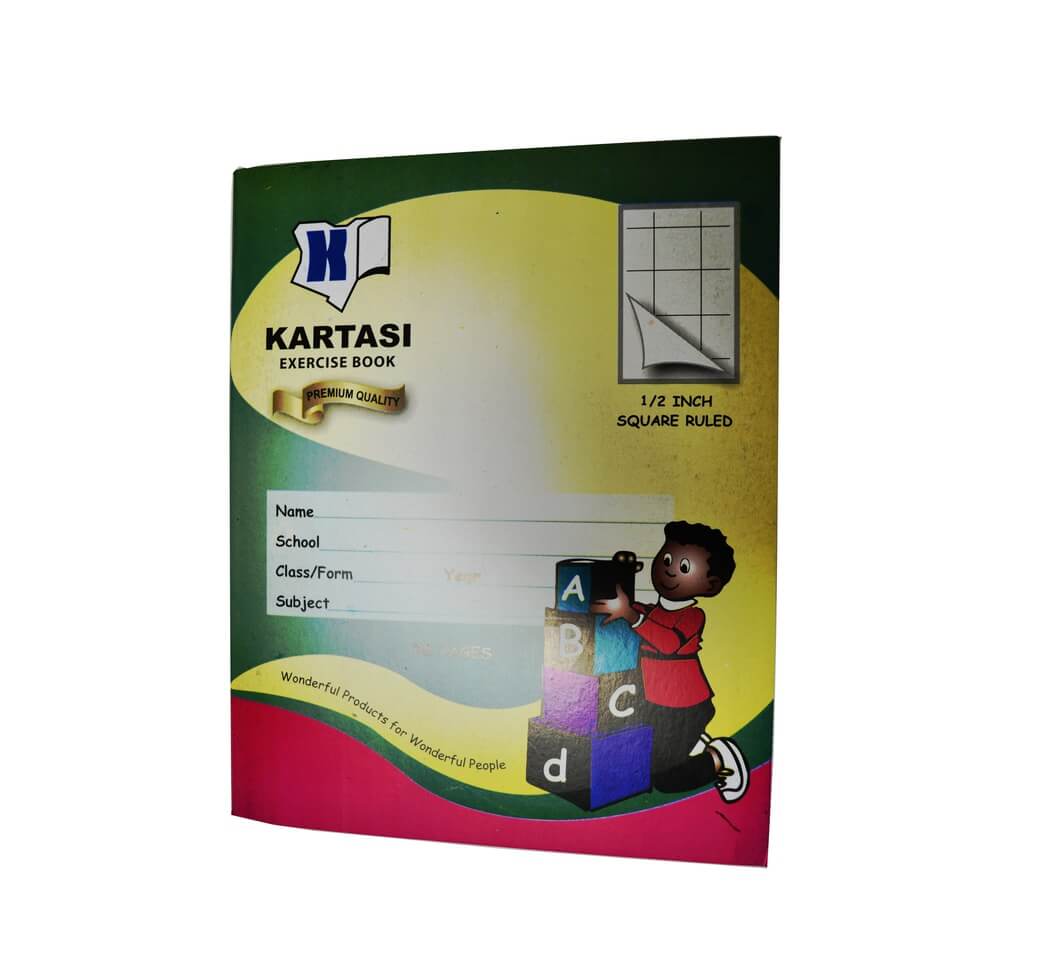 Exercise Book A5 Half Inch Square Ruled 96Pgs Kartasi