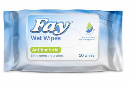  Wet Wipes Antibacterial Fay