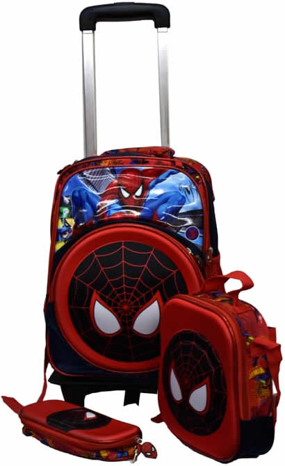 Spider man 3in1 Detachable Trolley Bag