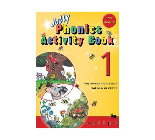 Jolly Phonics activity book 1 with stickers