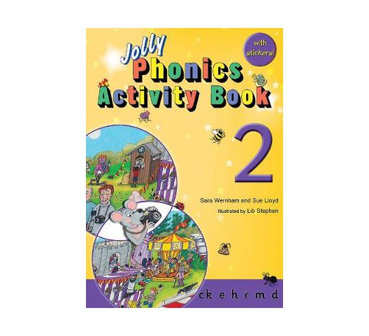 Jolly Phonics activity book 2 with stickers