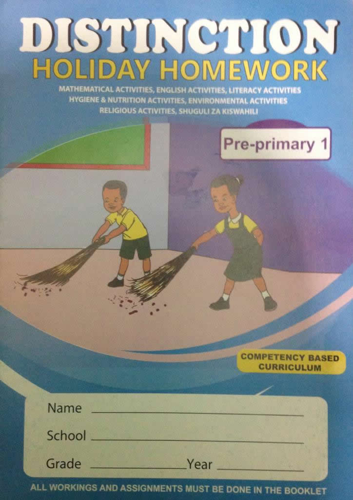 Distinction Holiday Homework Book PP1