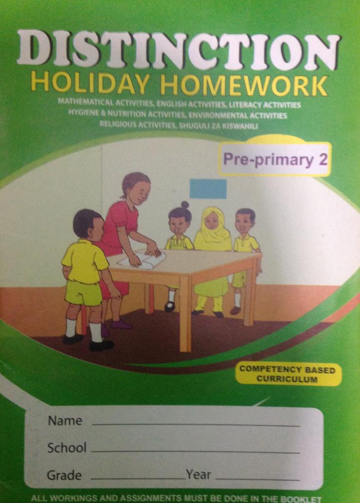 Distinction Holiday Homework Book PP2