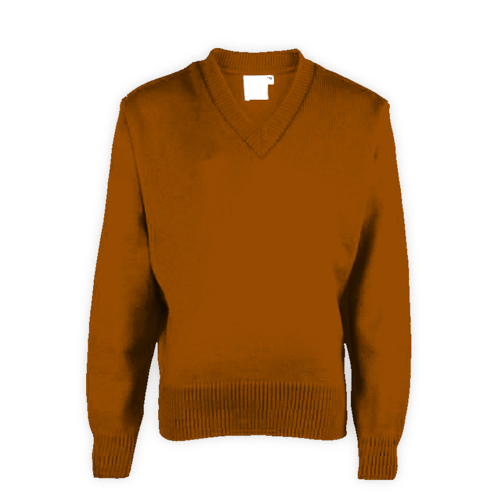 Brown Plain School Sweaters