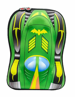 Green batman car 3D backpack