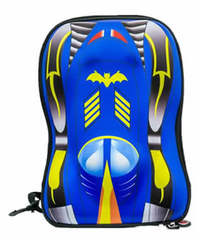 Blue Batman car 3D bakpack