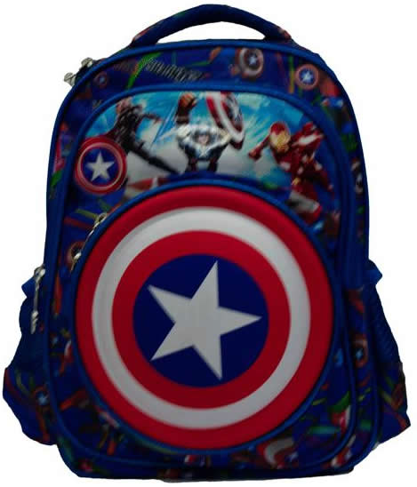 Captain American 3D Backpack Bag