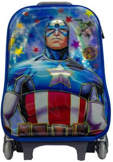 Captain American 3in1 Suitcase Trolley Set