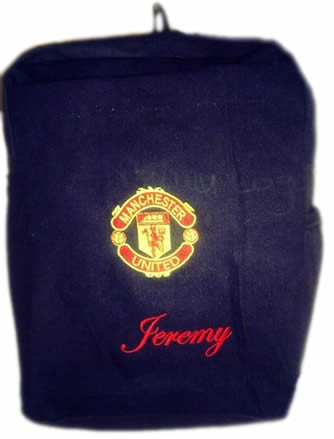 Manchester Utd Denim Bag With Name Print