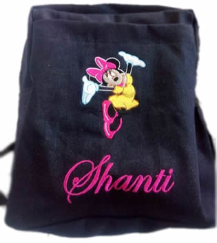  Pink minnie Mouse Denim Bag With Name Print