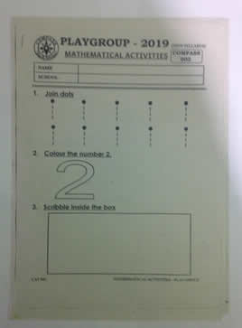 Playgroup Mathematical Activities Code 002
