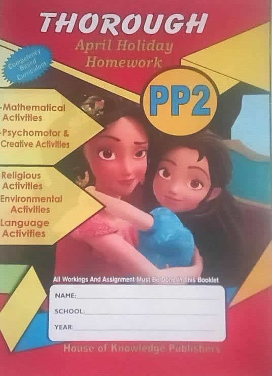 Thorough Holiday Homework Book PP2