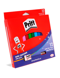  Crayons packet 12s by pritt