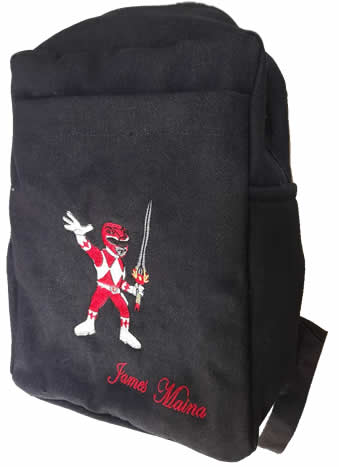 Power Ranger Denim Bag With Name Print