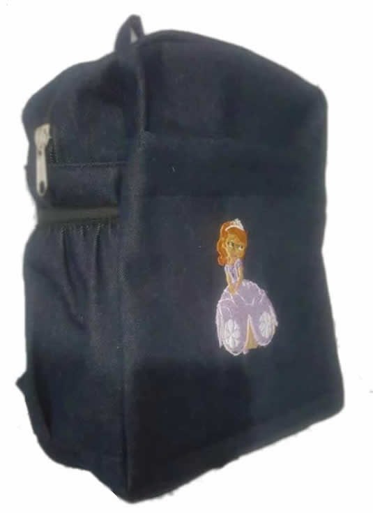 Sophia Single Pad School Bag Small Size Denim