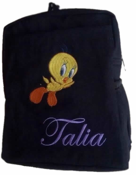 Tweety Bird Denim Bag With Name